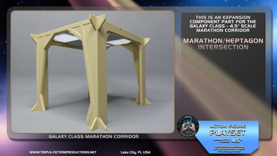 Galaxy Class - 4.5&quot; Scale - Marathon Corridor Marathon/Heptagon Intersection