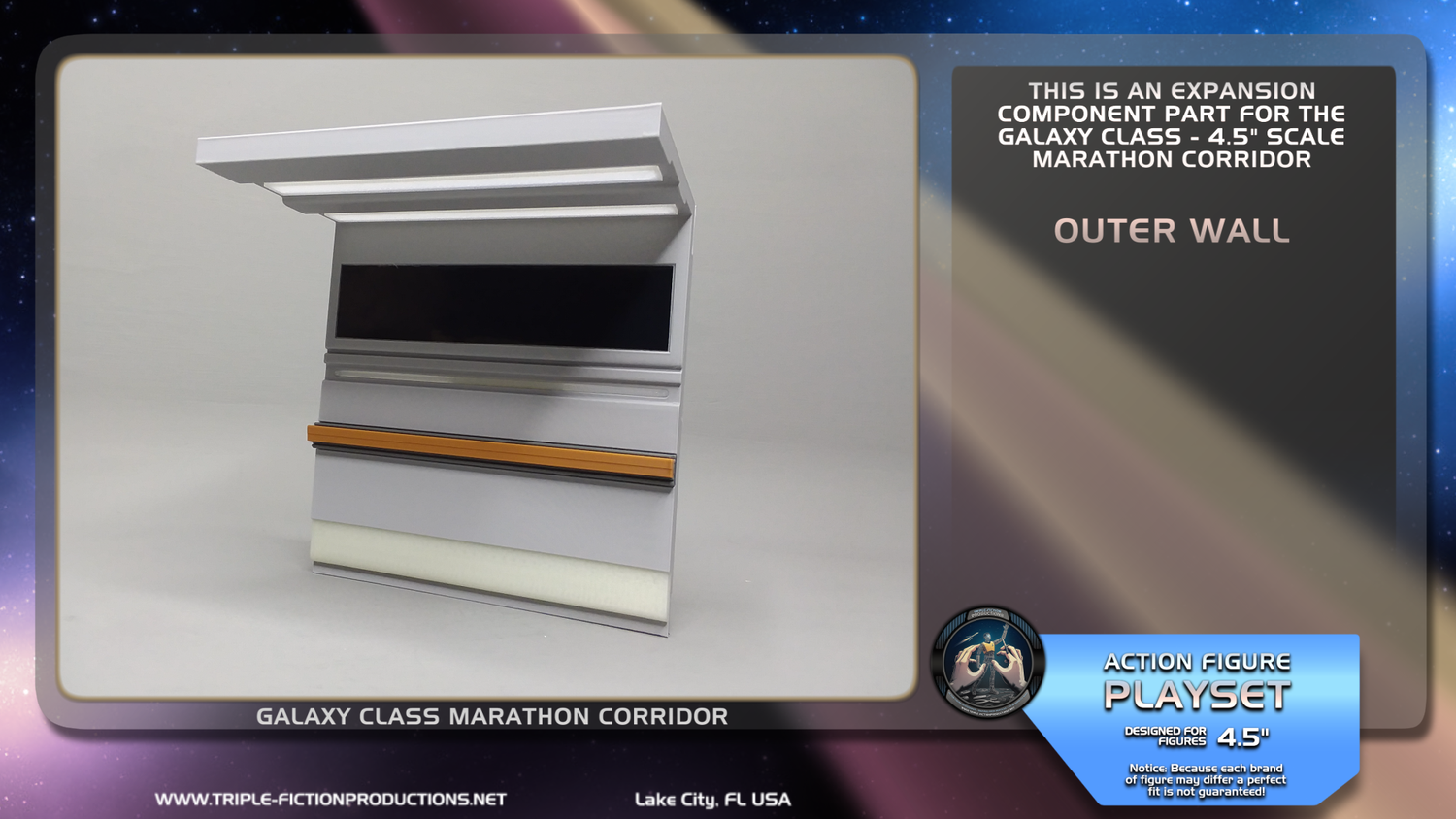Galaxy Class - 4.5&quot; Scale - Marathon Corridor Outer Wall