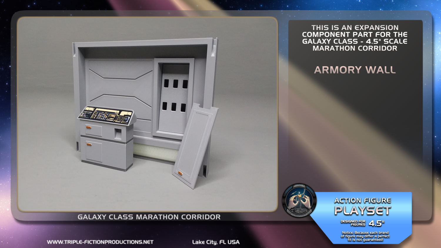 Galaxy Class - 4.5&quot; Scale - Marathon Corridor Armory Wall