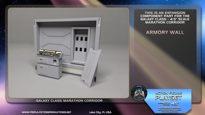 Galaxy Class - 4.5&quot; Scale - Marathon Corridor Armory Wall