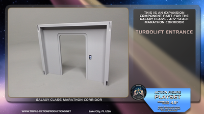 Galaxy Class - 4.5&quot; Scale - Marathon Corridor Turbolift Entrance