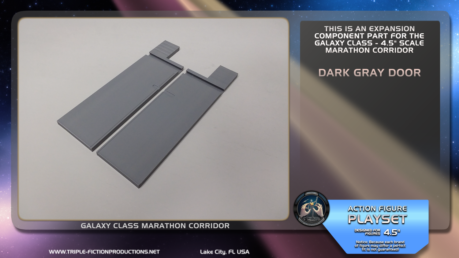 Galaxy Class - 4.5&quot; Scale - Marathon Corridor Dark Gray Door