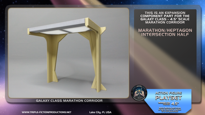 Galaxy Class - 4.5&quot; Scale - Marathon Corridor Marathon/Heptagon Intersection Half