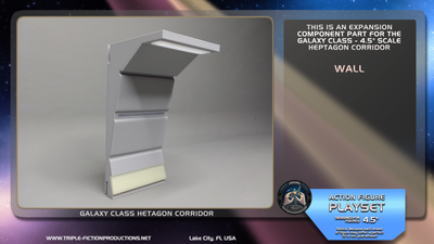 Galaxy Class - 4.5&quot; Scale - Heptagon Corridor Wall