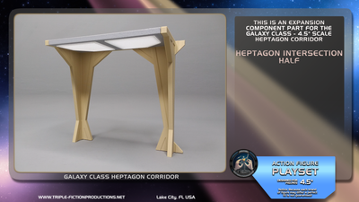 Galaxy Class - 4.5&quot; Scale - Heptagon Corridor Intersection Half