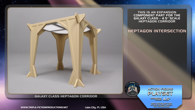 Galaxy Class - 4.5&quot; Scale - Heptagon Corridor Intersection