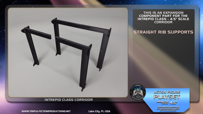 Intrepid Class - 4.5&quot; Scale - Corridor Straight Rib Supports