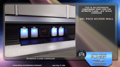 Intrepid Class - 4.5&quot; Scale - Corridor Gel Pack Access Wall