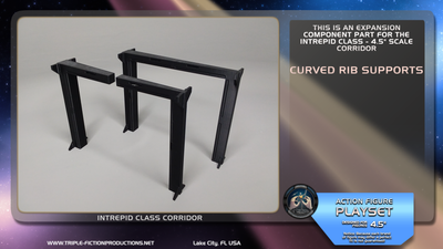 Intrepid Class - 4.5&quot; Scale - Corridor Curved Rib Supports