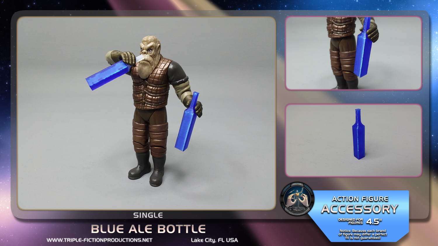 4.5&quot; Scale - Blue Ale Bottle (Single)