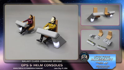 Galaxy Class - 4.5&quot; Scale - Ops and Helm Consoles