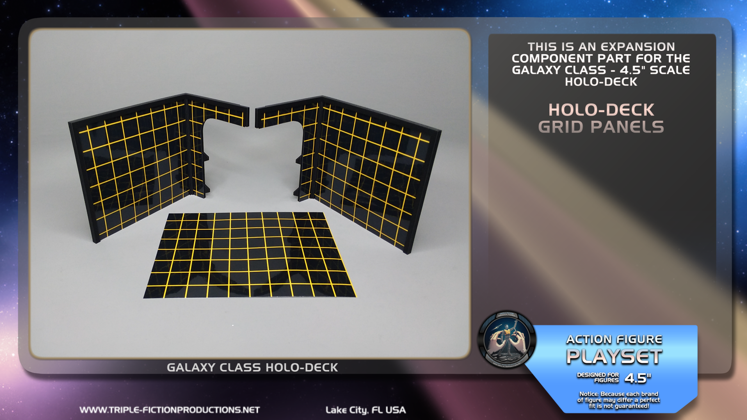 Galaxy Class - 4.5&quot; Scale - Holo-Deck Grid Panels