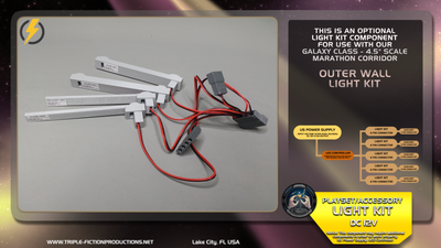 Galaxy Class - 4.5&quot; Scale - Marathon Corridor - Outer Wall Light Kit