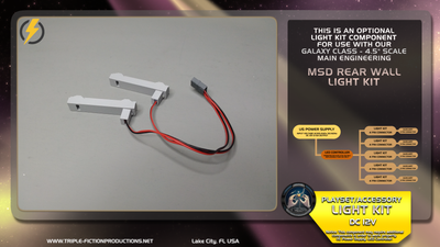 Galaxy Class - 4.5&quot; Scale - Main Engineering - MSD Rear Wall Light Kit