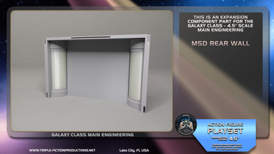 Galaxy Class - 4.5&quot; Scale - Main Engineering MSD Rear Wall