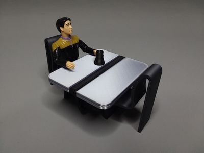 AFA TREK 2371-2378 - 4.5" Scale - Mess Hall Table and Chairs