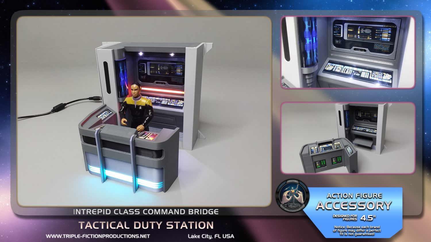 Intrepid Class - 4.5&quot; Scale - Command Bridge Tactical Duty Station