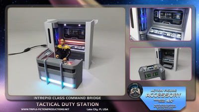Intrepid Class - 4.5&quot; Scale - Command Bridge Tactical Duty Station