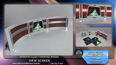 Intrepid Class - 4.5&quot; Scale - Command Bridge View Screen