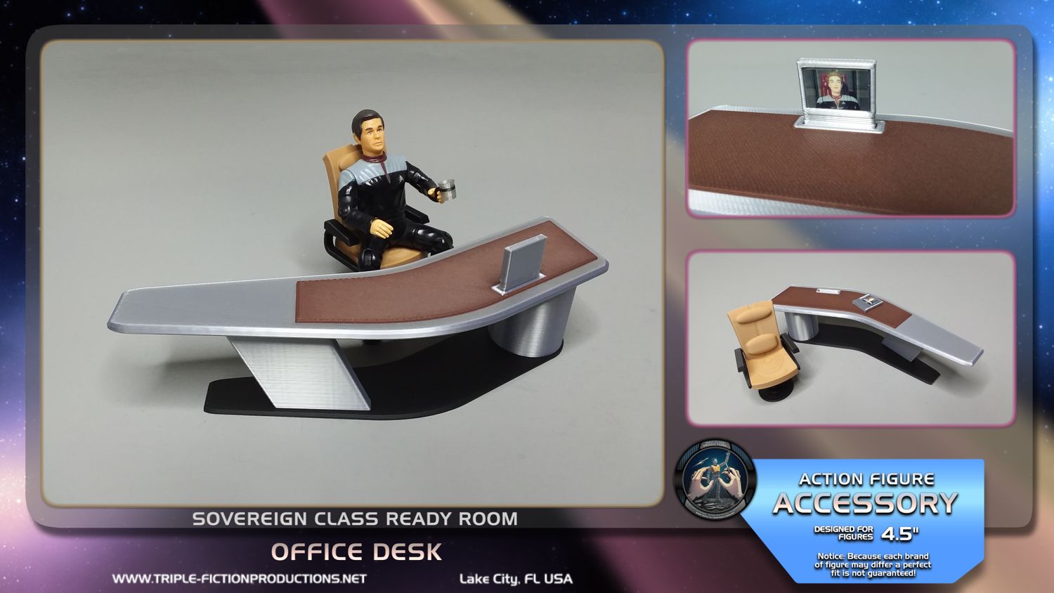 Sovereign Class - 4.5&quot; Scale - Ready Room Office Desk