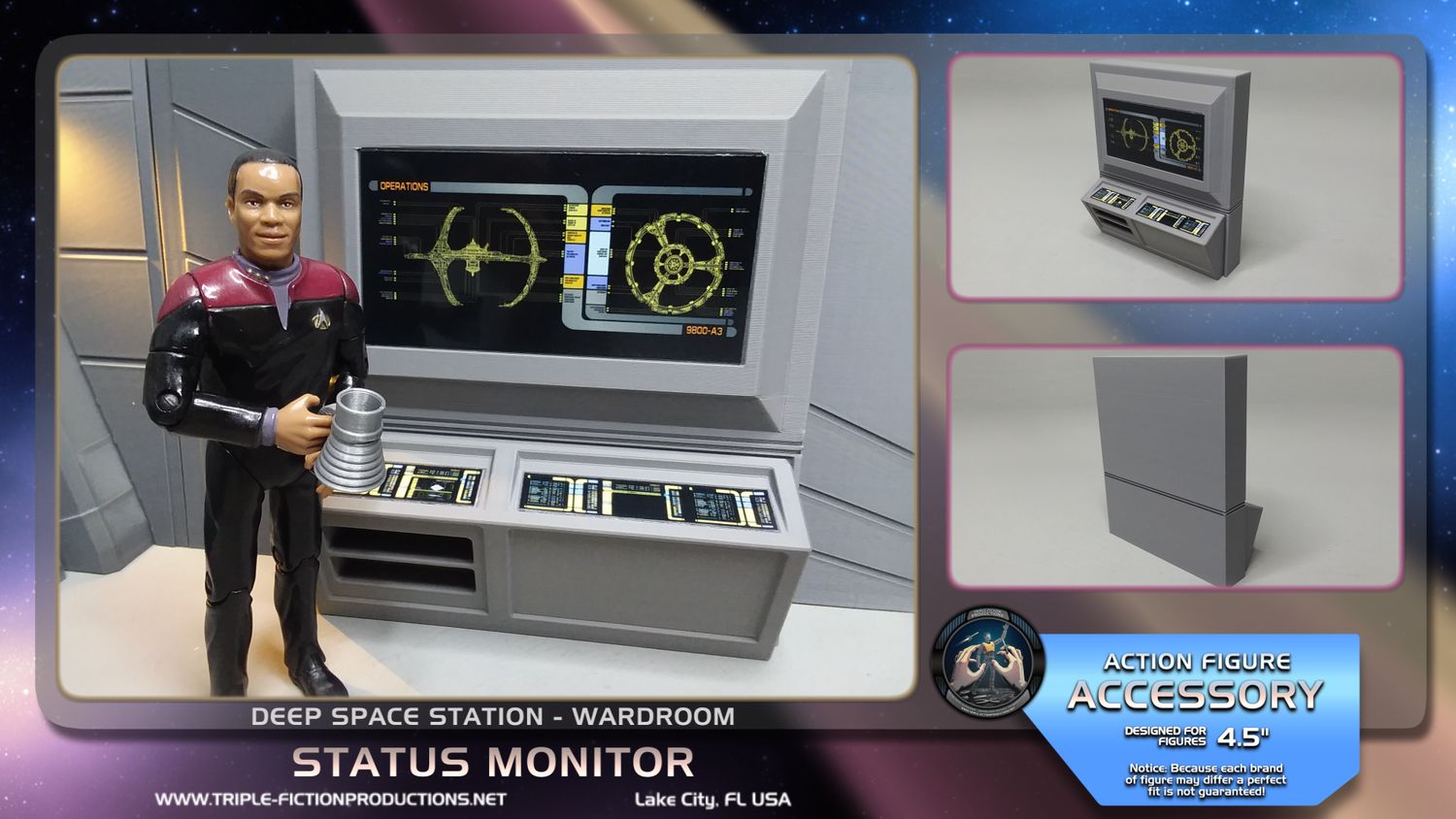 Deep Space Station - 4.5&quot; Scale - Wardroom Status Monitor