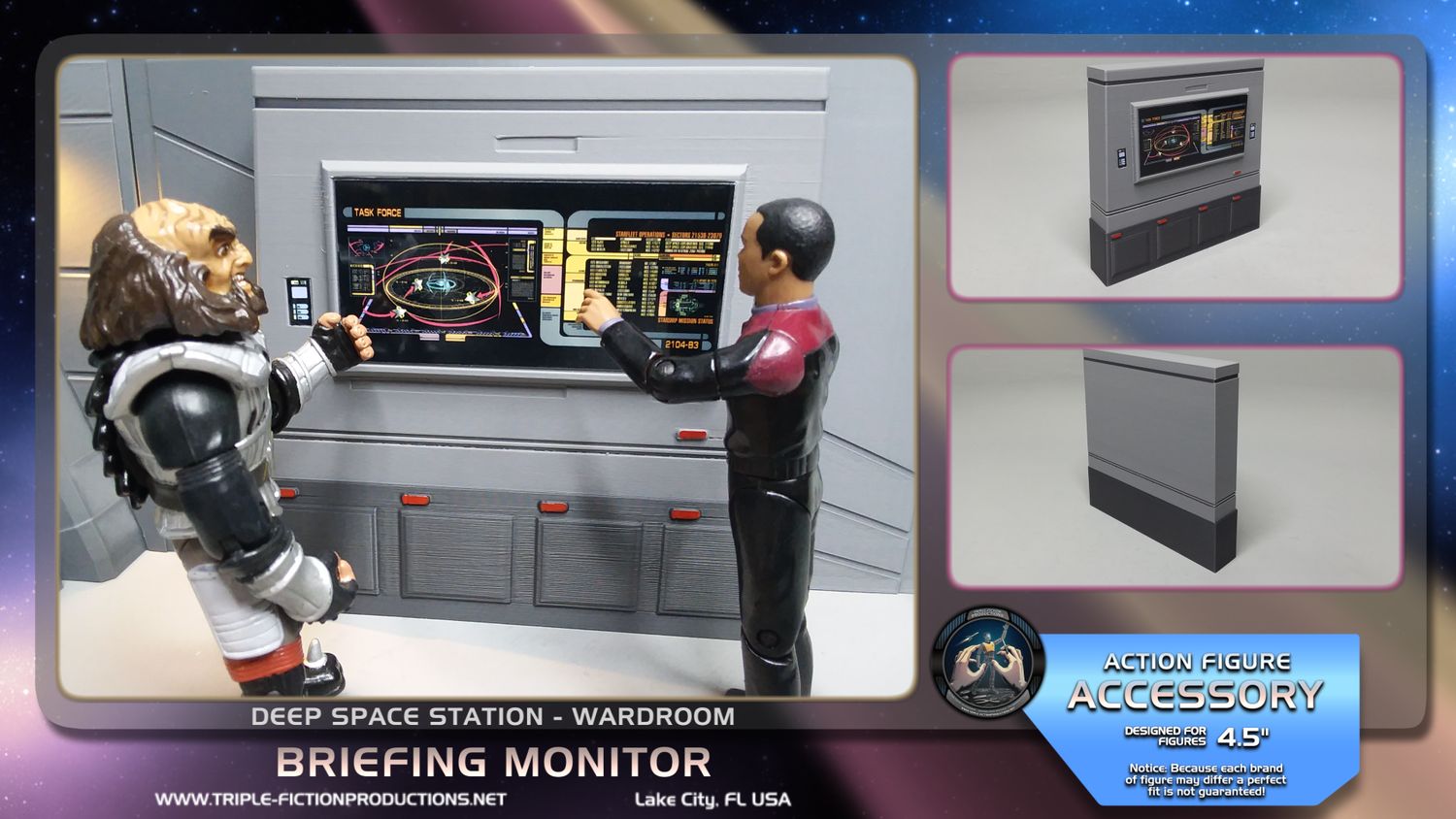 Deep Space Station - 4.5&quot; Scale - Wardroom Briefing Monitor