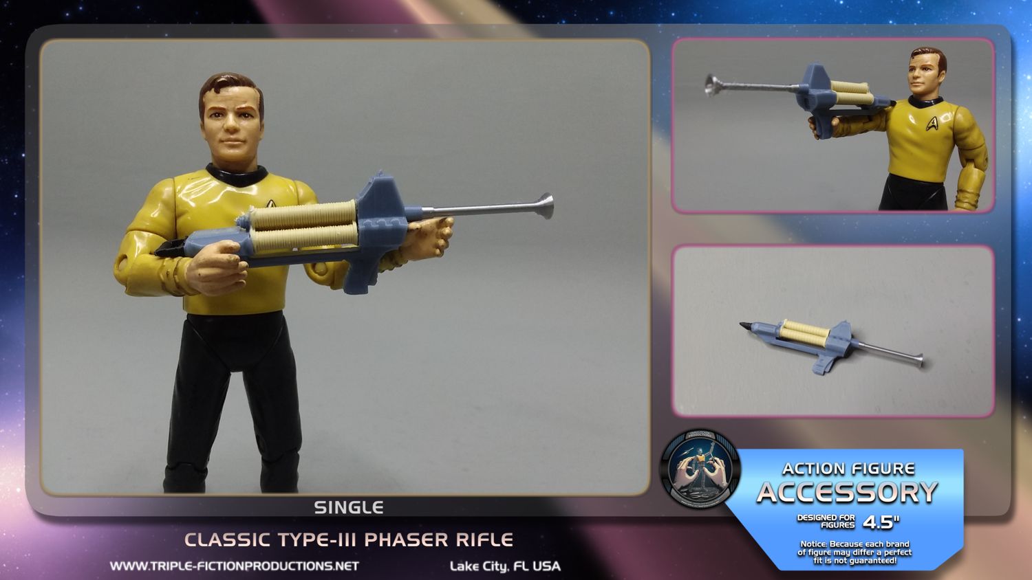 4.5&quot; Scale - Classic Type-III Phaser Rifle (Single)