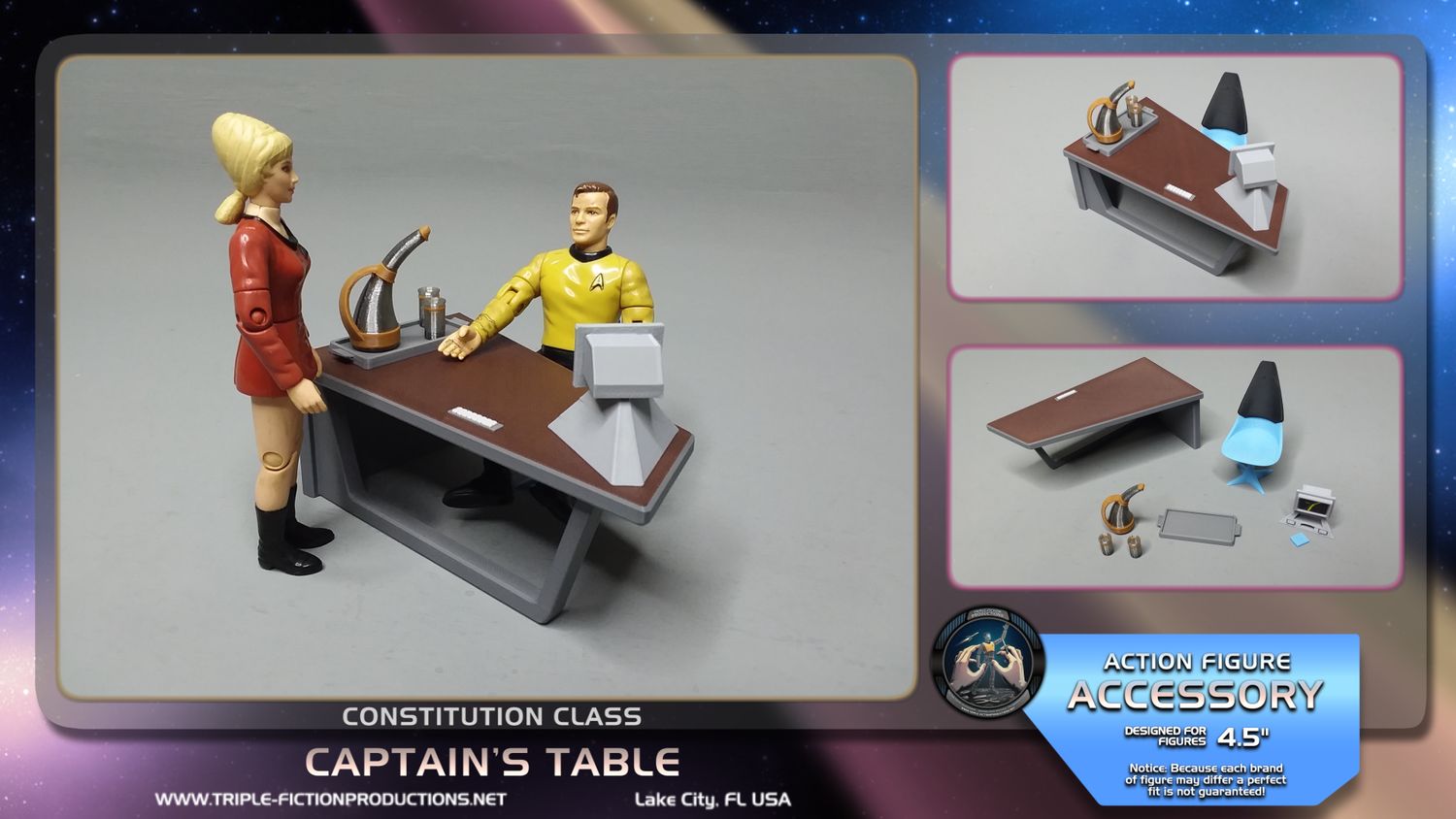 Constitution Class - 4.5&quot; Scale - Captain&#39;s Table