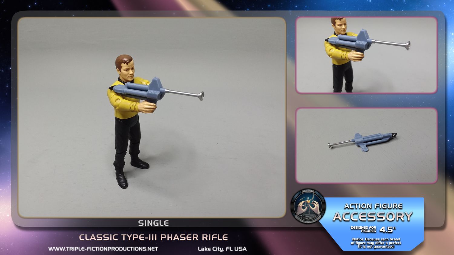 4.5&quot; Scale - Classic Type-III Phaser Rifle (Single)