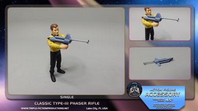 4.5&quot; Scale - Classic Type-III Phaser Rifle (Single)