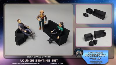 Deep Space Station - 4.5&quot; Scale - Lounge Seating Set