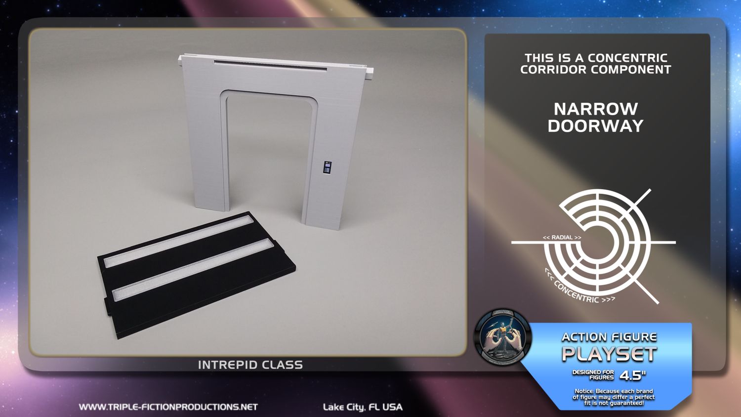 Intrepid Class - 4.5&quot; Scale - Concentric Corridor Narrow Doorway