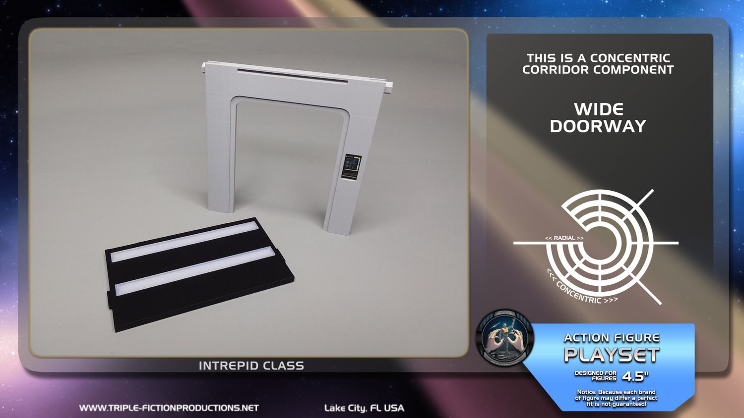 Intrepid Class - 4.5&quot; Scale - Concentric Corridor Wide Doorway