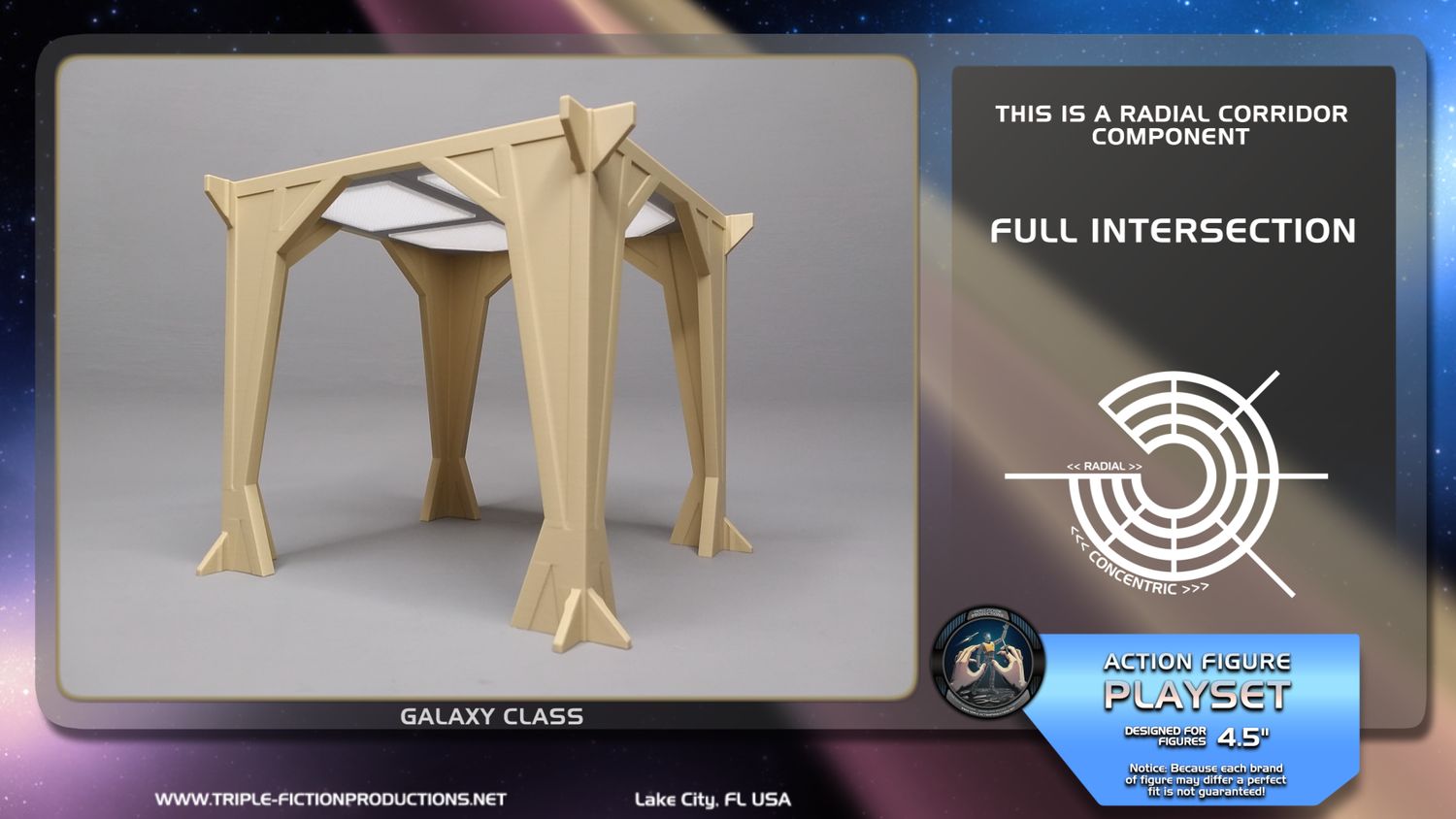 Galaxy Class - 4.5&quot; Scale - Radial Corridor Full Intersection