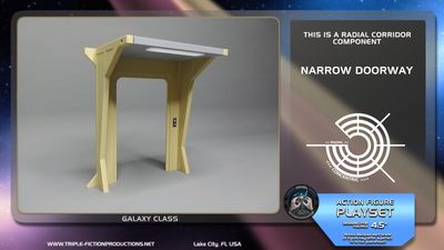 Galaxy Class - 4.5&quot; Scale - Radial Corridor Narrow Doorway
