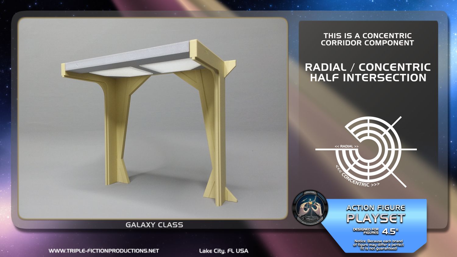 Galaxy Class - 4.5&quot; Scale - Concentric/Radial Half Intersection
