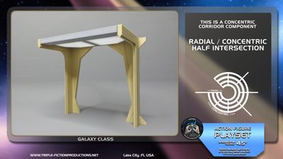 Galaxy Class - 4.5&quot; Scale - Concentric/Radial Half Intersection