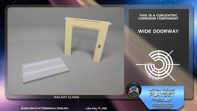 Galaxy Class - 4.5&quot; Scale - Concentric Corridor Wide Doorway