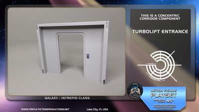 Galaxy/Intrepid Class - 4.5&quot; Scale - Concentric Corridor Turbolift Entrance