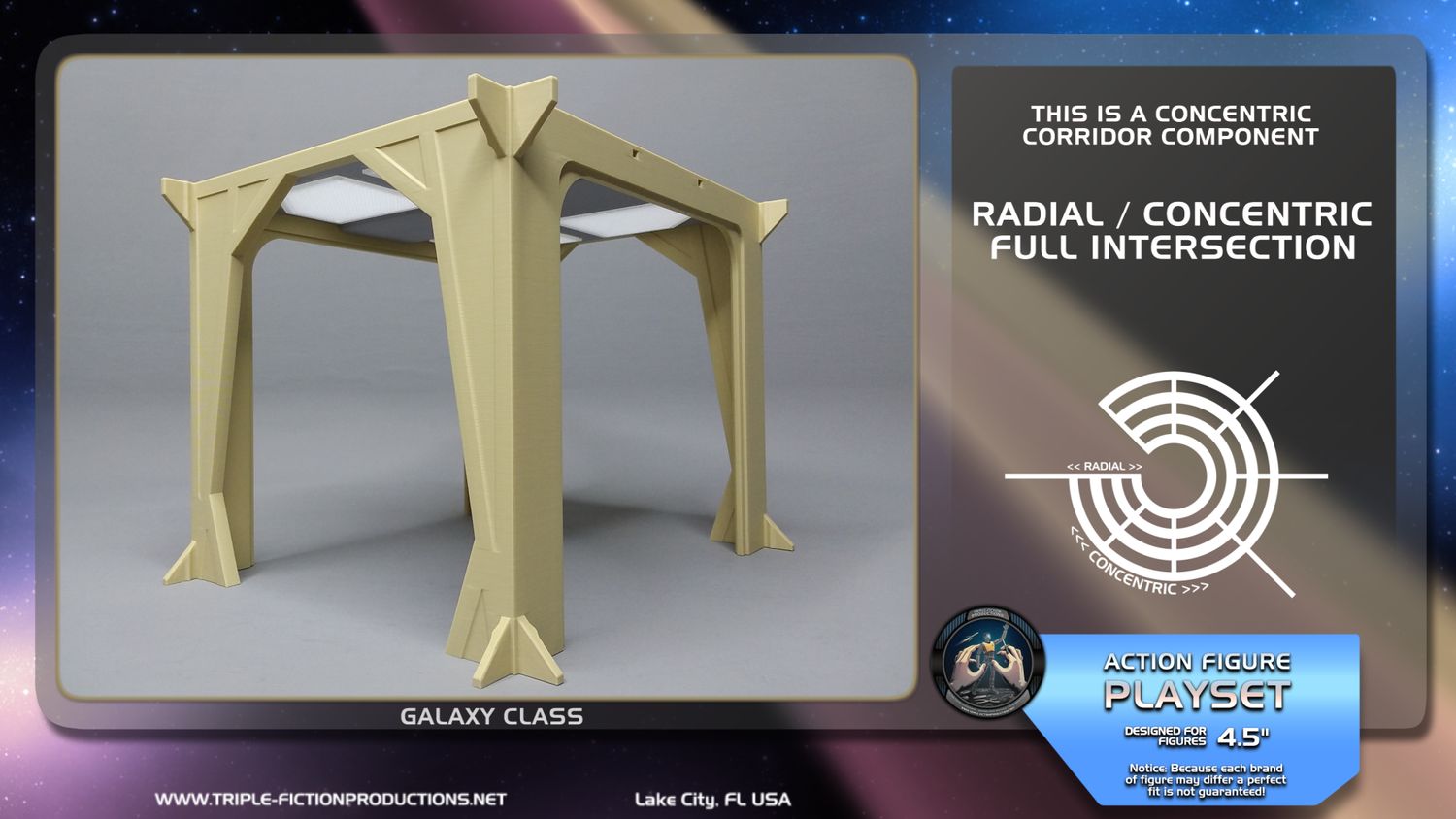 Galaxy Class - 4.5&quot; Scale - Concentric/Radial Full Intersection