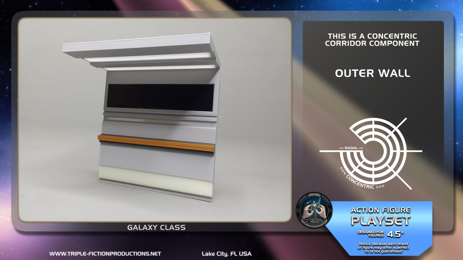Galaxy Class - 4.5&quot; Scale - Concentric Corridor Outer Wall
