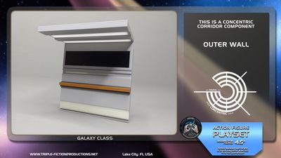 Galaxy Class - 4.5&quot; Scale - Concentric Corridor Outer Wall