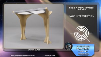 Galaxy Class - 4.5&quot; Scale - Radial Corridor Half Intersection
