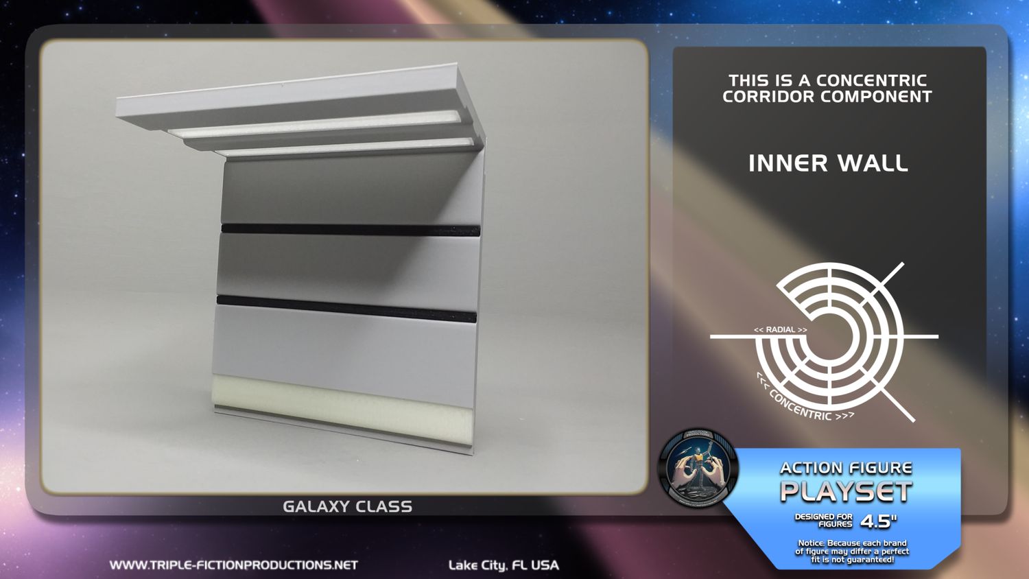 Galaxy Class - 4.5&quot; Scale - Concentric Corridor Inner Wall