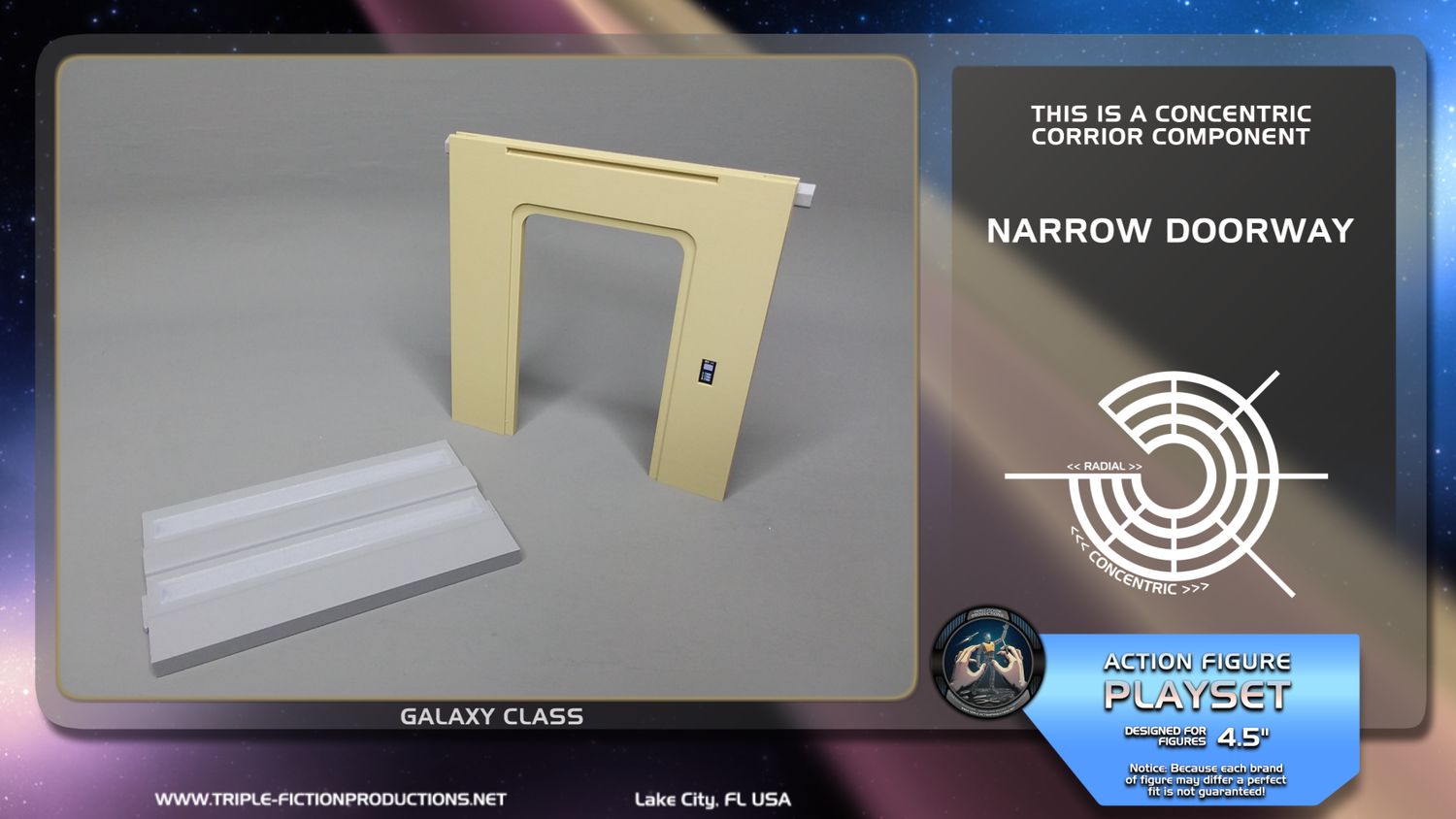 Galaxy Class - 4.5&quot; Scale - Concentric Corridor Narrow Doorway
