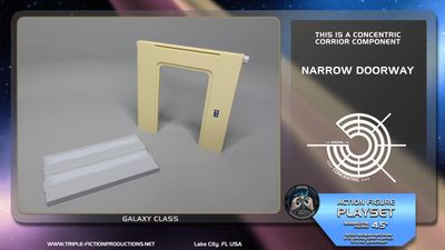 Galaxy Class - 4.5&quot; Scale - Concentric Corridor Narrow Doorway