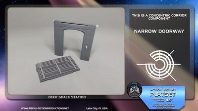 Deep Space Station - 4.5" Scale - Concentric Corridor Narrow Doorway