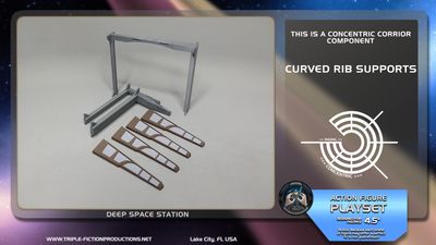 Deep Space Station - 4.5" Scale - Concentric Corridor Curved Rib Supports