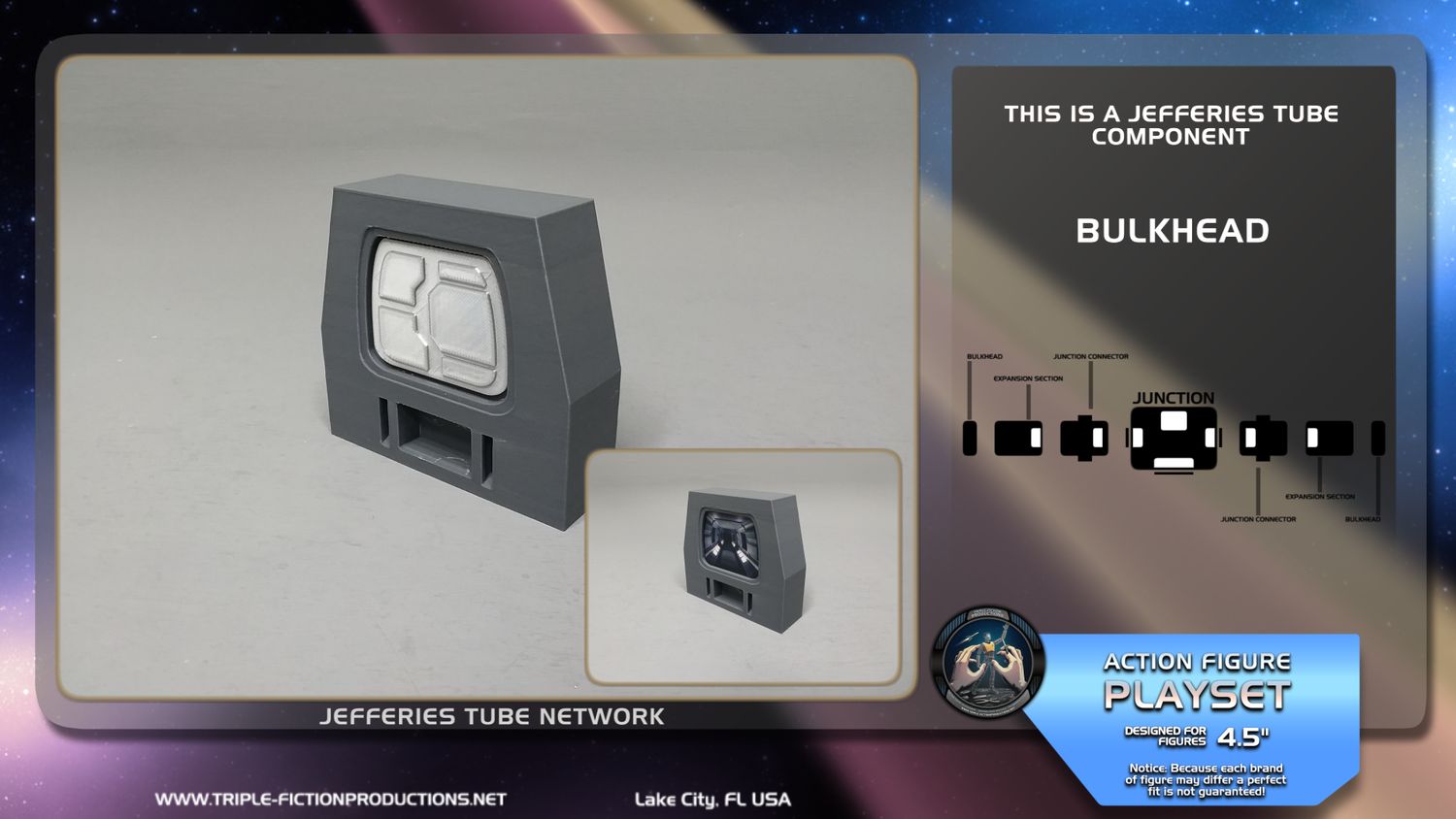 4.5" Scale - Jefferies Tube Bulkhead (Single)