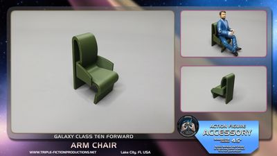 Galaxy Class - 4.5" Scale - Ten Forward Arm Chair